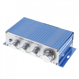 Hi-Fi DC 12V Mini Auto Car Stereo Amplifier 2 Channel Audio Player Support CD DVD MP3 Input for Motorcycle Boat Home