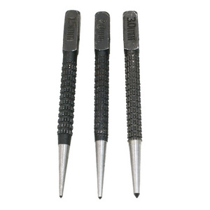 3pcs Non Slip Center Punch Set Alloy Steel 3/32" Metal Wood Marking Tool Marker for Proofing Hole Drilling Tool