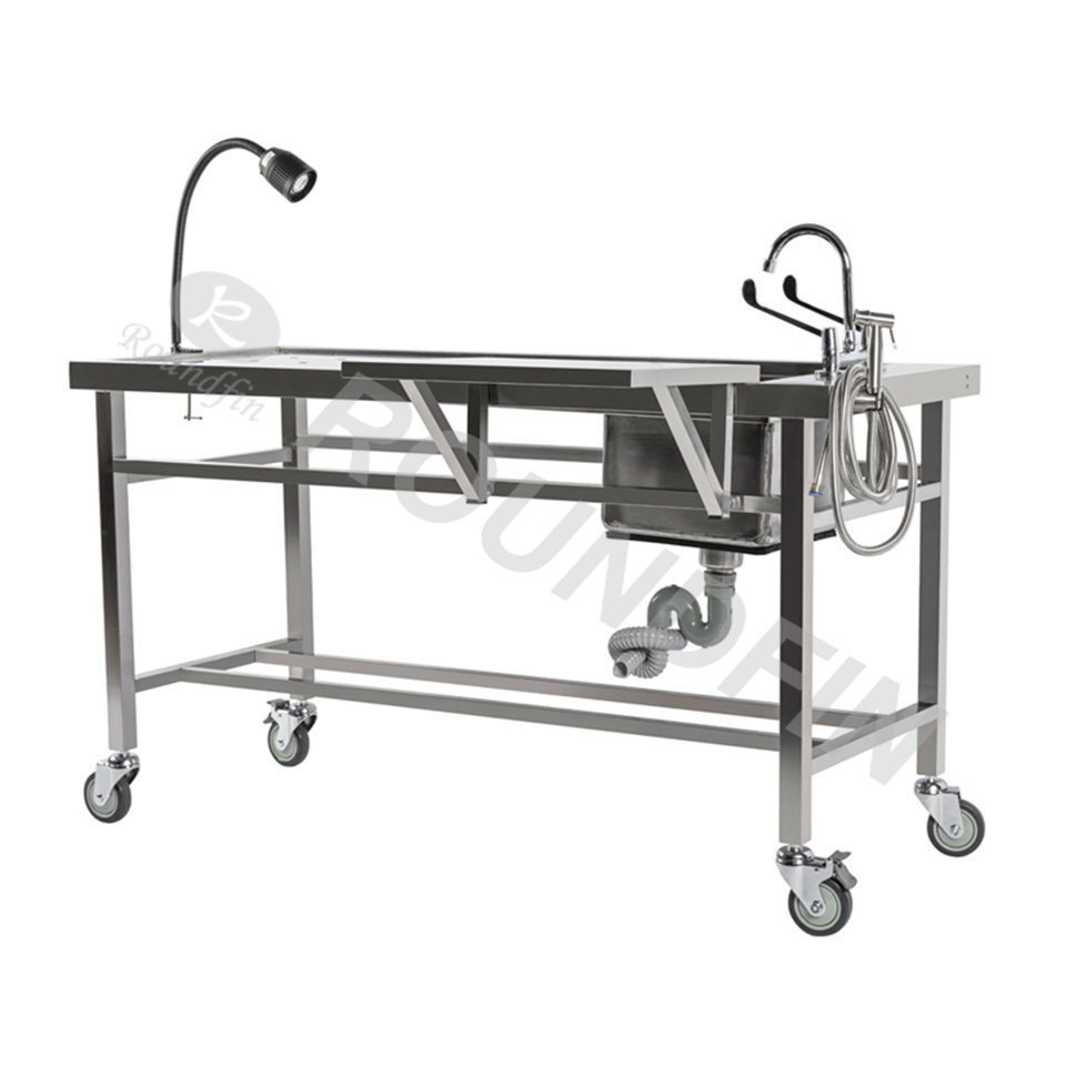 Roundfin RD-1009 funeral morgue anatomy dissection table