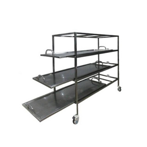 Stainless steel morgue cadaver shelf corpse storage rack