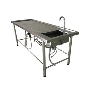 Mortuary Table Hospital Embalming Table Temporary Storage Mortuary Autopsy Table For Sale