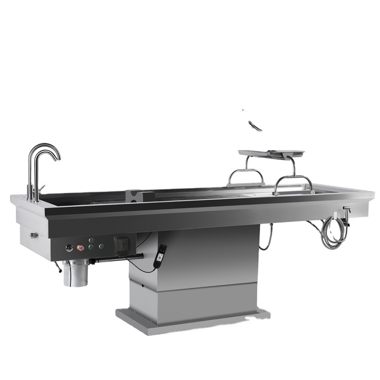 Roundfin mortuary Cadaver Anatomy Dissection Table morgue autopsy washing table