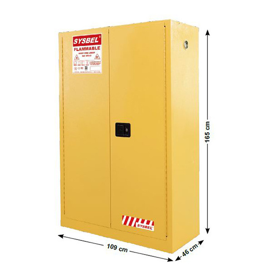 SYSBEL FM Certificate 45 Gallon Safety Storage Cabinet for Flammables Flammable Storage Safety Cabinet