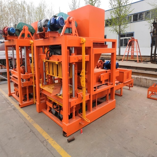 Shengya Factory price Auto Concrete Interlocking brick machine QTJ4-25 cement block making machine Price Maquina Bloquera