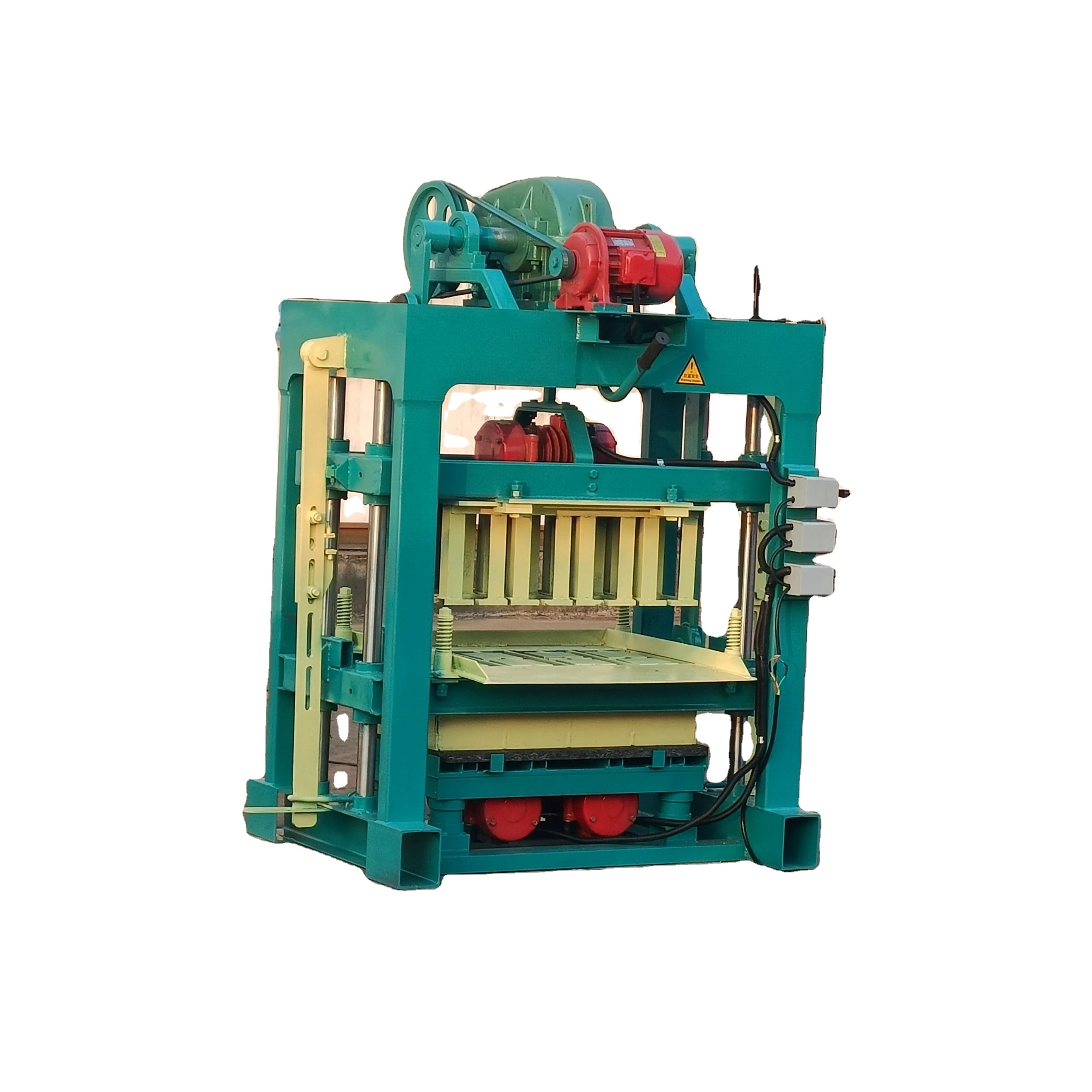 QTJ4-40 Concrete Block Cement Brick Making Machines High Quality And Repurchase Brick block Maker with customized moulds