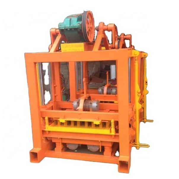 QTJ4-40 Concrete Block Cement Brick Making Machines High Quality And Repurchase Brick block Maker with customized moulds