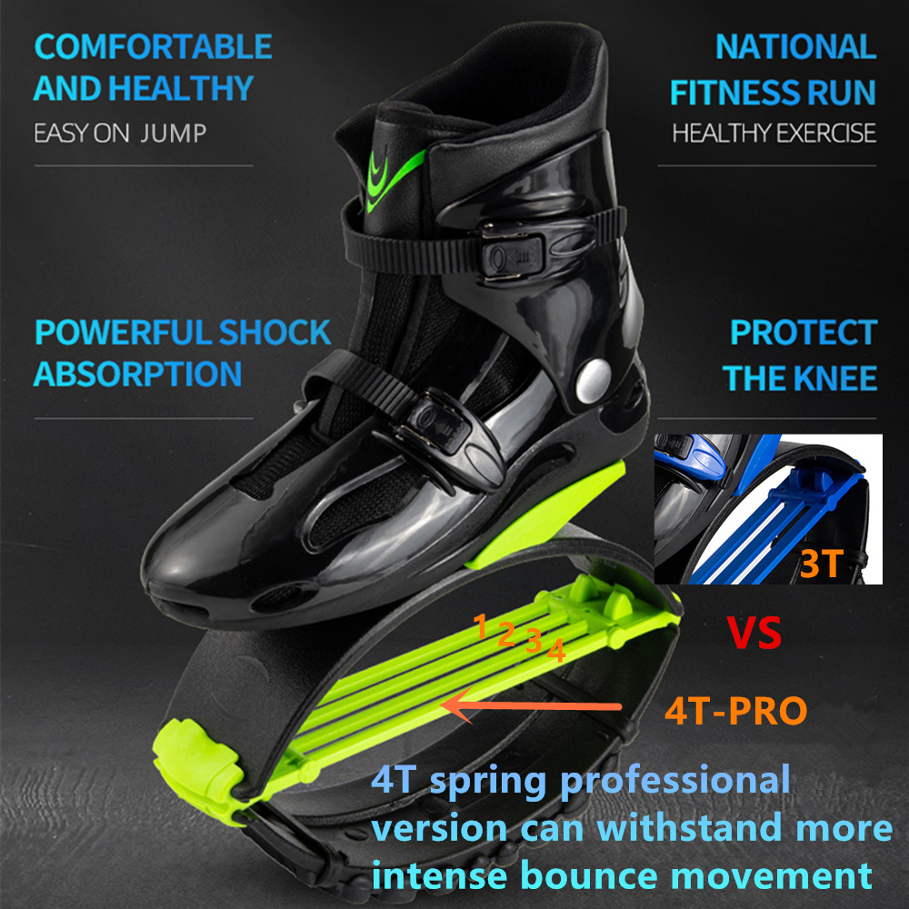 SYJ4T PRO Upgrade Spring Bounce Boots Adult Jumping Schuhe Anti-Gravity Sports Shoes Indoor Fitness Body Kangaroo Jump Shoes Man