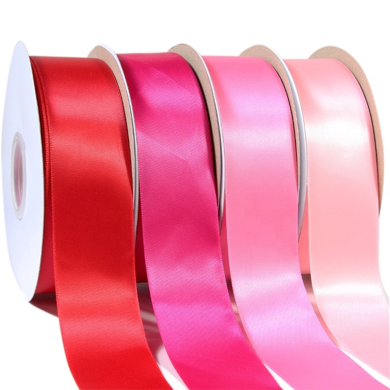 Wholesale Large Stock 196 Color 19 Size High Quality 4cm 1.5 Inch Satin Ribbon 38mm Single Side Double Face Satin Ribbon