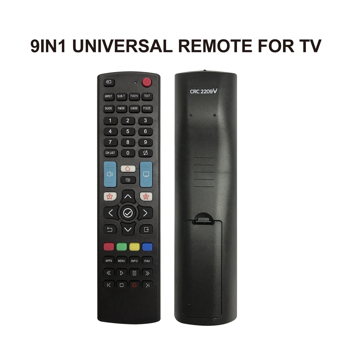 SYSTO CRC2209V Universal TV Remote control for 9 Brand with Learning Function