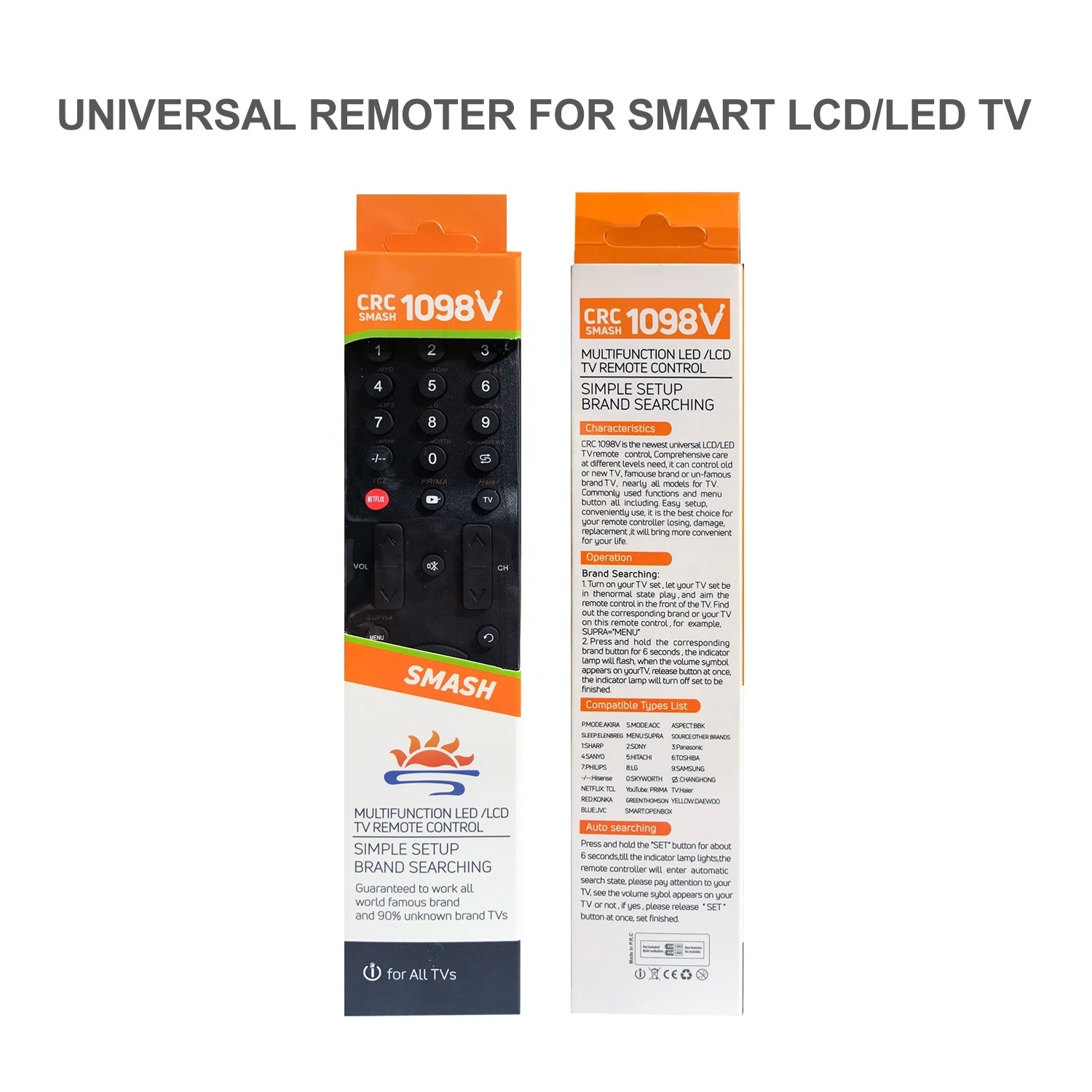 SYSTO TV Universal Remote Control for Samsung Sanyo Sony Hisense Insignia Sharp Panasoni Philip Toshiba Hitachi LG TVs