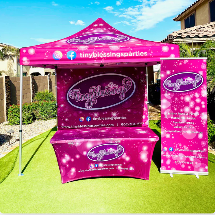 China Pink EZ Pop Up Tent Canopy 10x10 With Sidewalls Kit, Gazebo Tent For trade show advertising event