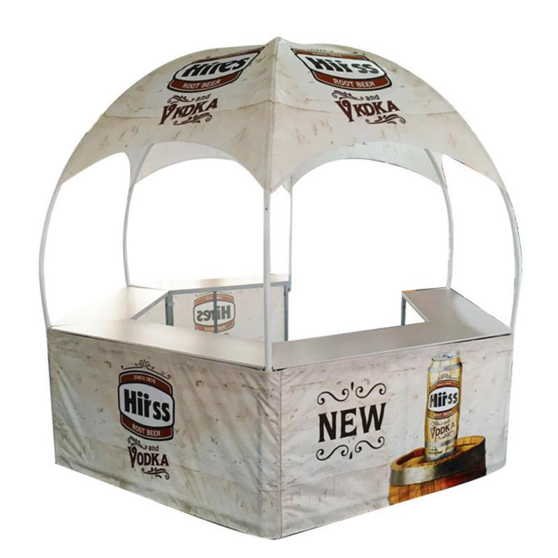 China hot sale Dome kiosk canopy tents trade show hexagon good quality promotional tent