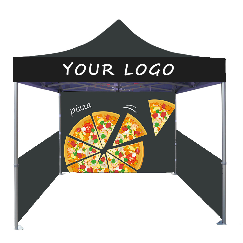 Sunshine CUSTOM trade show tent logo market outdoor food pizza bbq printing tent