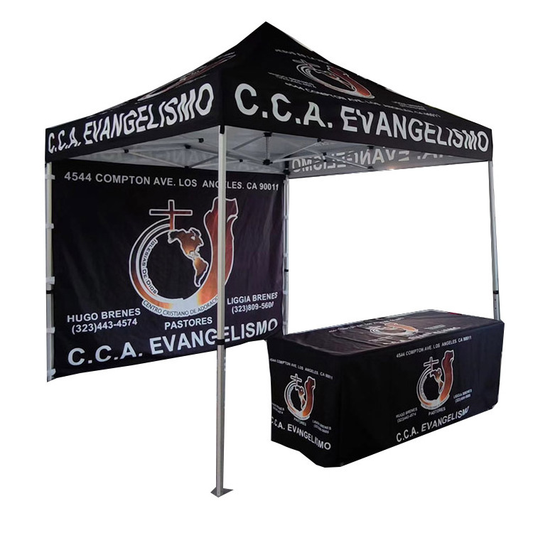 CHINA SUPPLIER CUSTOM carpas-comercial PRINTED LOGO Toldo Plegable 3X3 EVENT FOLDING POP UP 10'X10' TRADE SHOW TENT