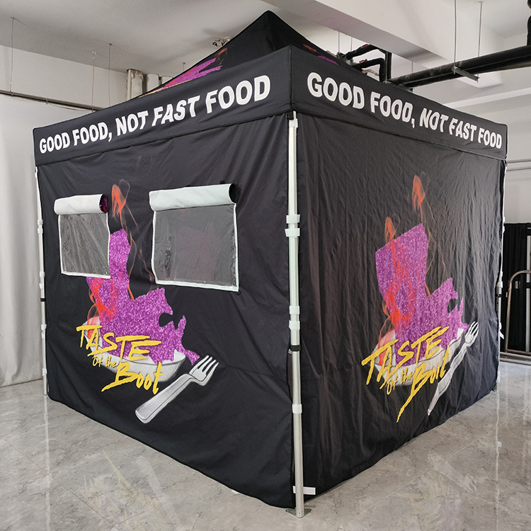 Sunshine CUSTOM trade show tent logo market outdoor food pizza bbq printing tent