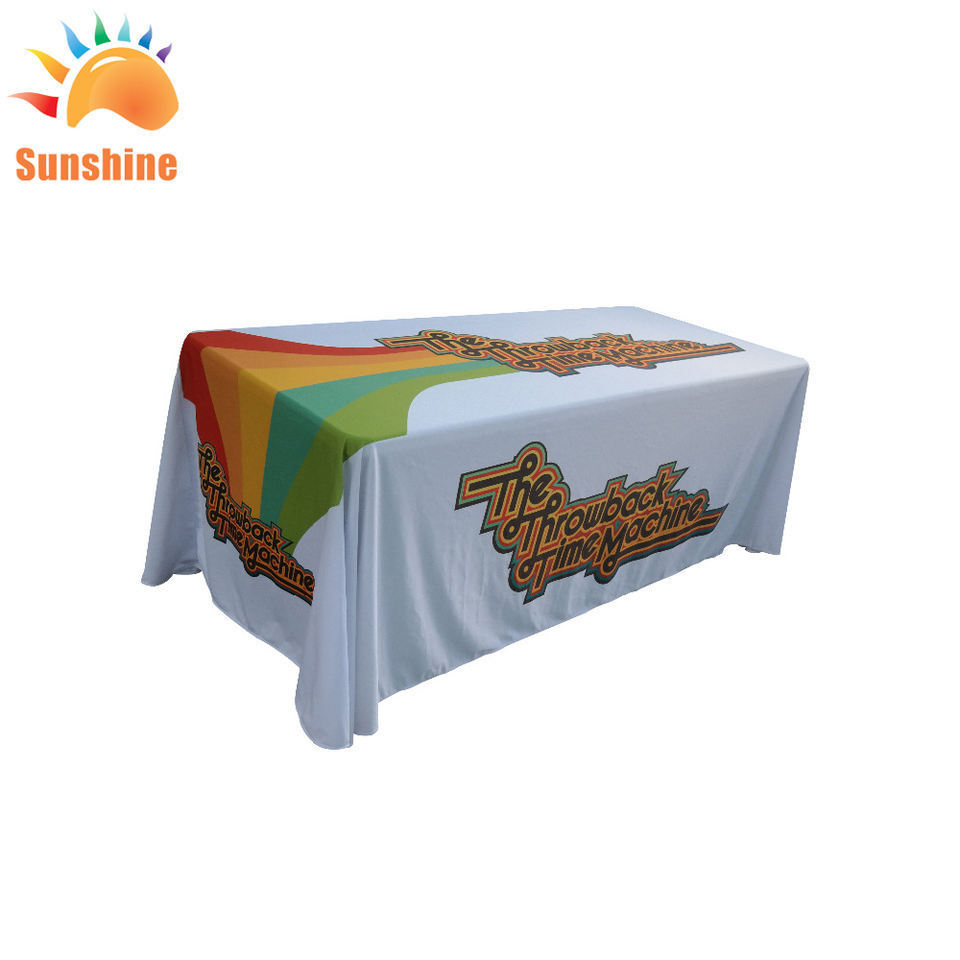 custom table cover show stretch table cloth throw fitted 6ft 8ft table cover