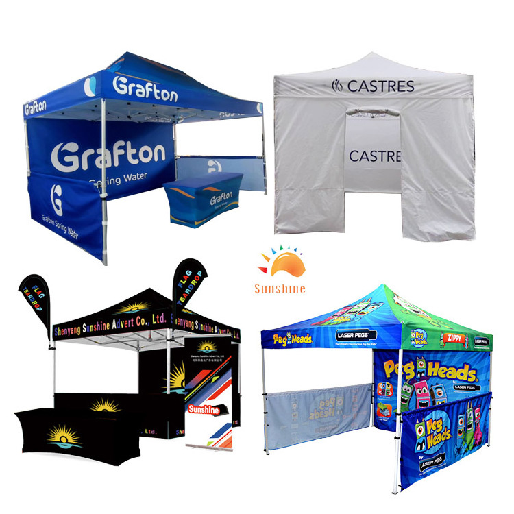 Sunshine Commercial pop up canopy foldable tent 10x10ft shop tent outdoor gazebo 3x3 trade show tent