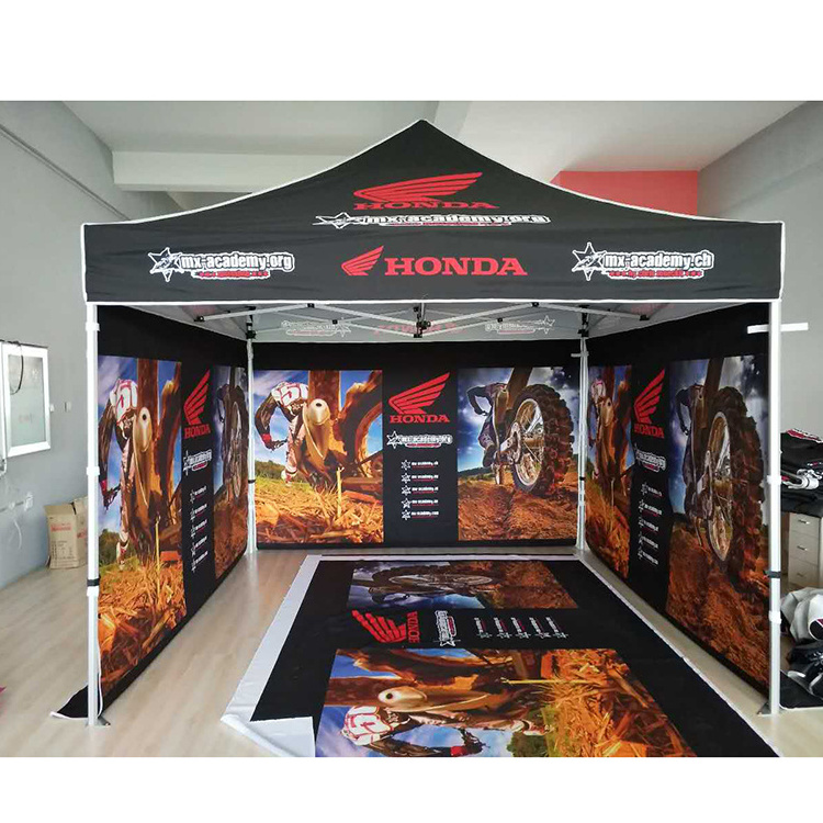 Sunshine 10X10 ft Custom Printing Pop Up Canopy Tent Aluminum Frame Custom Marquee Tent with Sidewalls