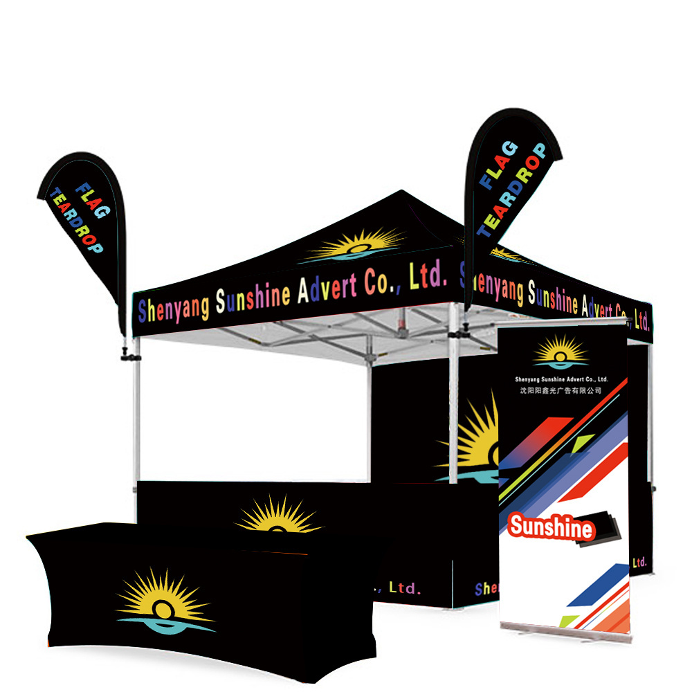 Sunshine Commercial pop up canopy foldable tent 10x10ft shop tent outdoor gazebo 3x3 trade show tent