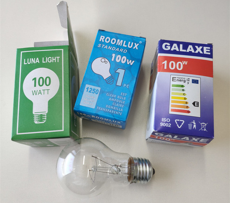 Hot Sale Incandescent Lights Bulbs 110V 220V A70 A60 A58 A55 E27 B22 25w 40w 60w 75w 100w 200w