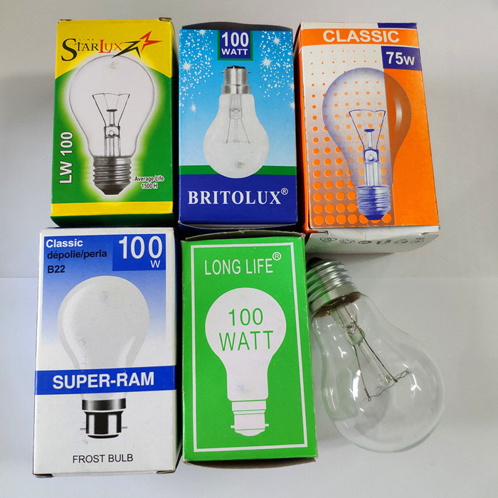 Starlux Chiyoda 100w 60w A55 incandescent normal bulb 127V bombillos light