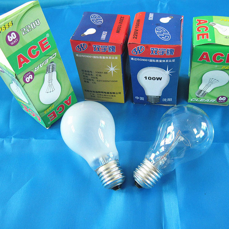 Gls Incandescent Light Bulb A55 A60 A70 Clear And Frosted 25 40 60 75 100w Single Filament Ce