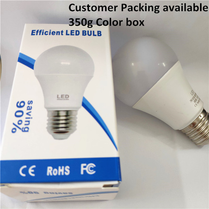 7watt 9 watt 12 watt 15watt 18 watt led bulb light A60 led bulb E27 B22