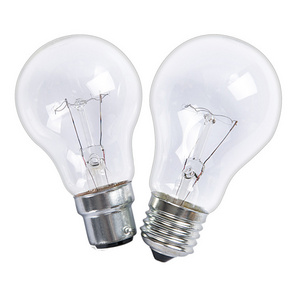 60w 100w Standard Household A55 E27 B22 (Medium) Base Crystal Clear Incandescent Rough Service Light Bulb