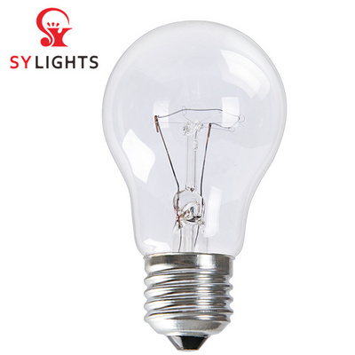 E27 lamp edison bulb clear A19 60w 100w 110v 220v tungsten light incandescent bulb