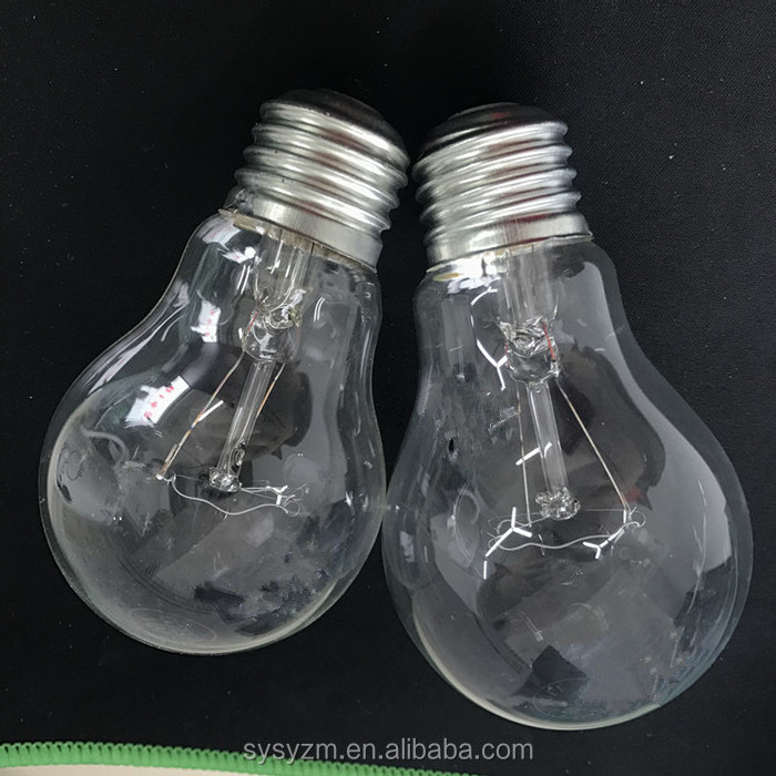 Factory price incandescent bulb e27 100 watt Glass shell bulb