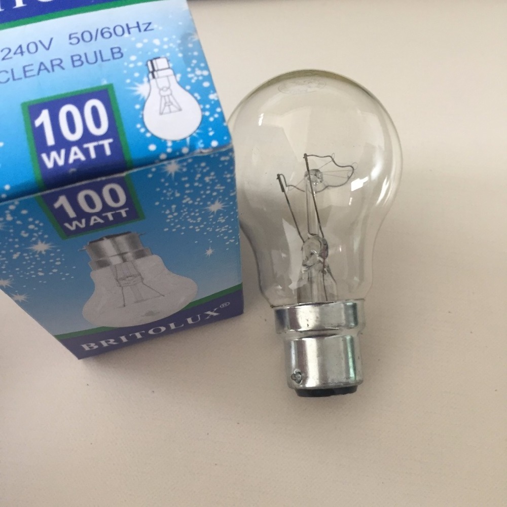 China 60W 100W Incandescent Lamp 75W Tungsten Bulb A55 E27 B22