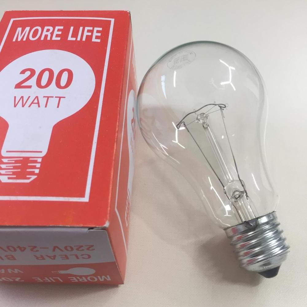 110V 220V E27 B22 iron aluminum base clear incandescent bulbs 100w 75w 60w 40w 25w incandescent lamp light