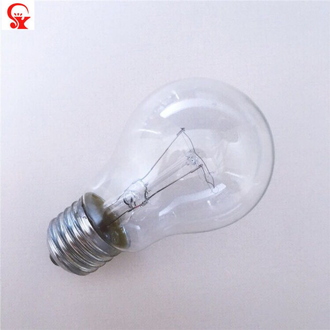 Cheap price e27 110V 220V round clear light bulbs 150w 200w 70mm incandescent bulb