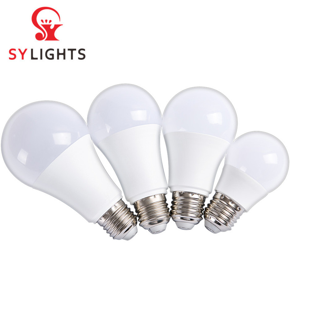 Led bulb E27 5W 7W 9W 12W 15W 18W 20W 220V Soft White A19 LED light PBT PC 2 years warranty