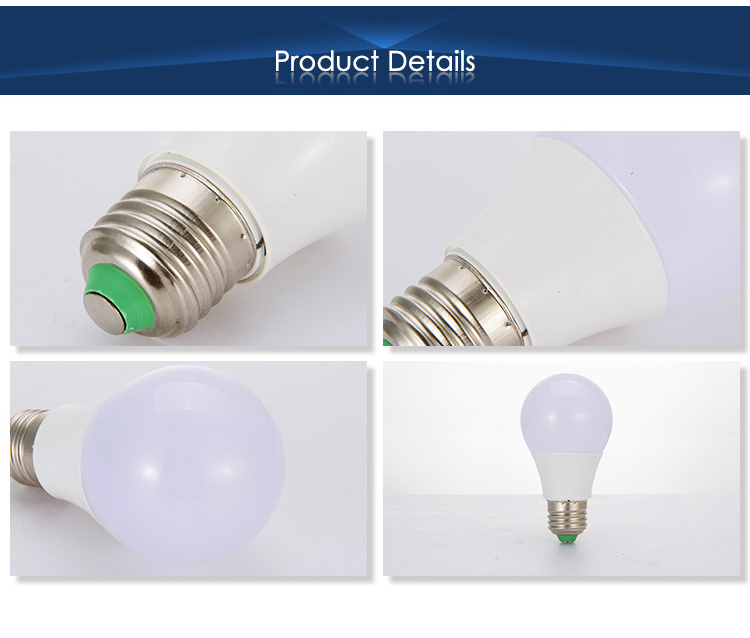 Led bulb E27 5W 7W 9W 12W 15W 18W 20W 220V Soft White A19 LED light PBT PC 2 years warranty