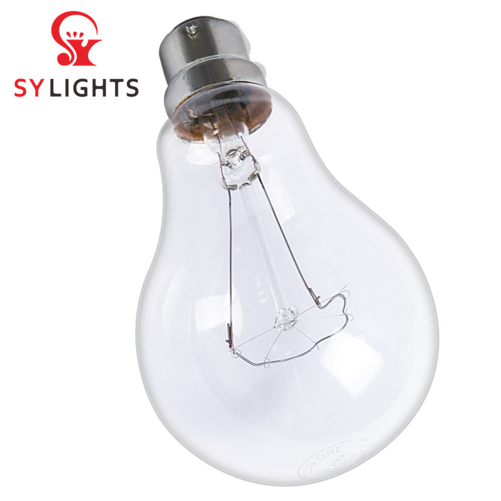 a55 a58 a60 bulb 100 watt edison bulb incandescent glass bulb e27 electric light with a wire filament visible light incandescenc