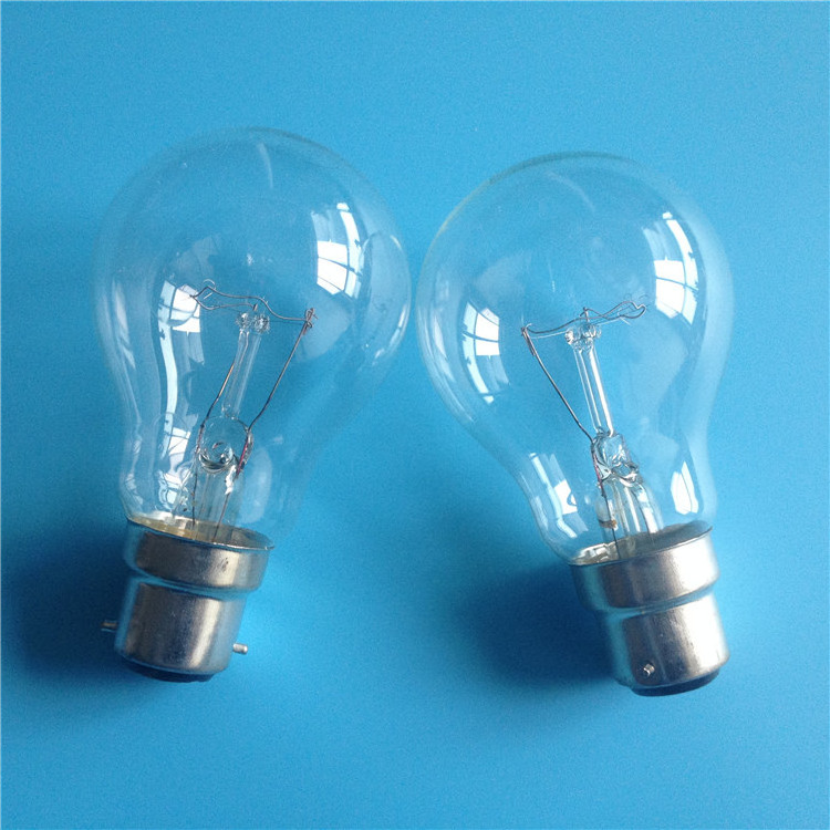 A55 A58 a19 e27 tungsten filament bulb 110V 220V clear light bulbs lamps incandescent