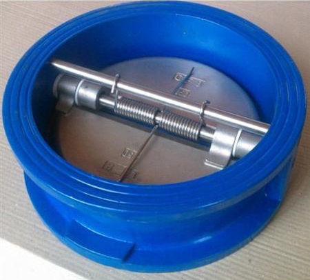 TKFM factory ductile iron body ss304 disc wafer dual plate flap check valve price