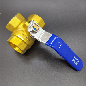 L type T type 3 three way 1/4" 1/2 inch small brass ball valve manufacturer