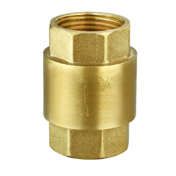 TKFM DN 15 thick vertical internal thread spring brass foot swing check valve