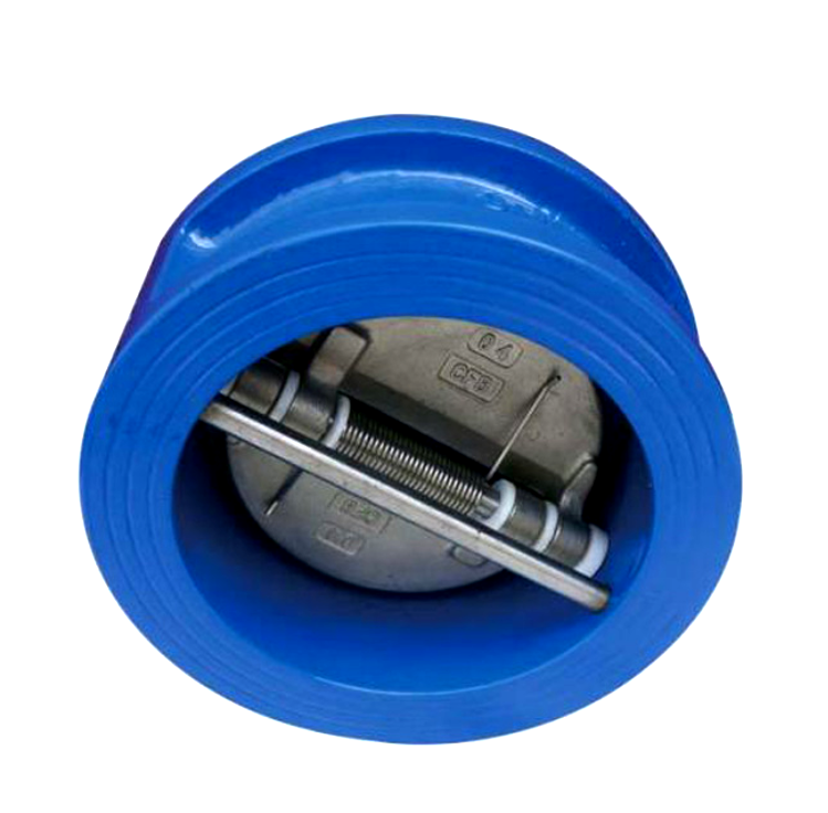 dual plate ductile iron universal vertical wafer butterfly flap type check valves price dn50 l