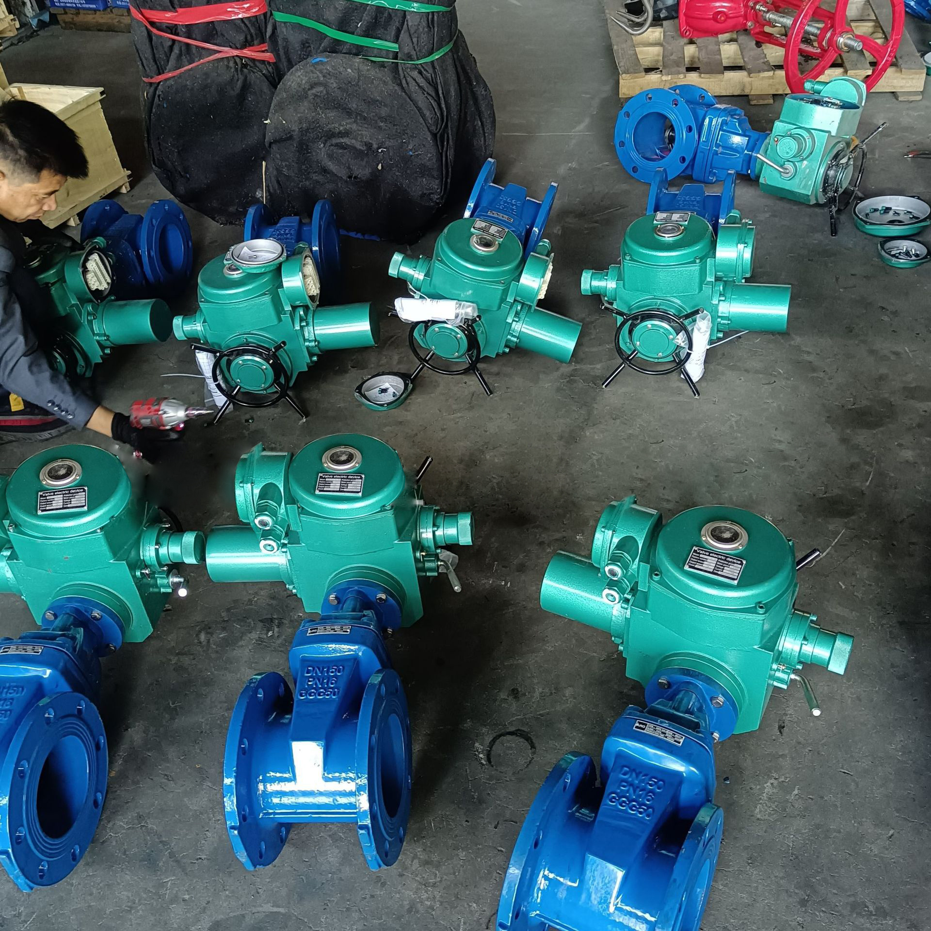 ductile iron 6 inch electric actuated explosion proof soft seal penstock for fluids gate valve with prices