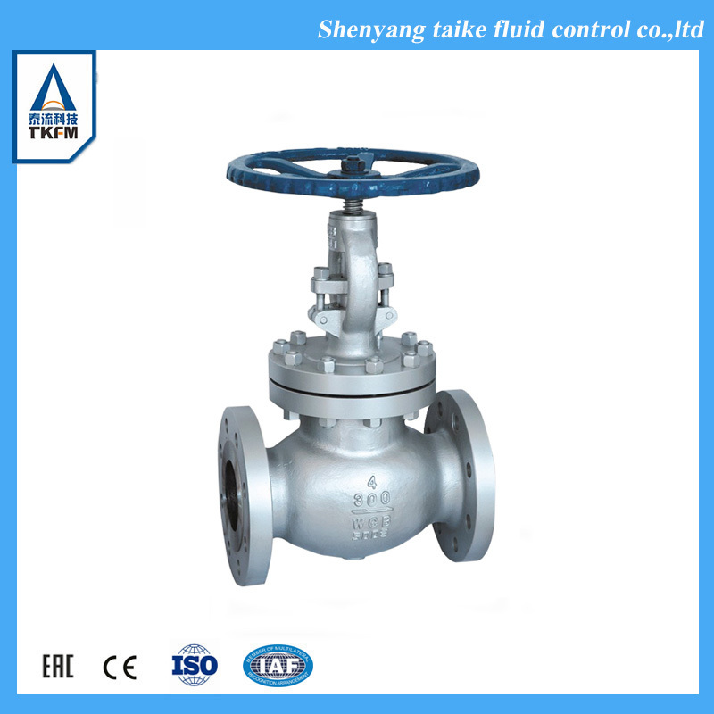 TKFM new design dn200 double seal cryogenic flanged ss bellows globe valve body