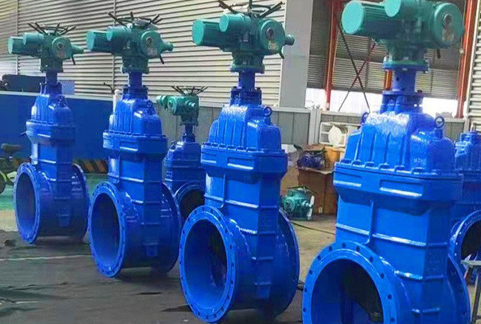 ductile iron 6 inch electric actuated explosion proof soft seal penstock for fluids gate valve with prices