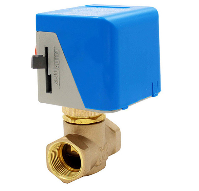 Manufacturer controller float switch motorized control brass ball Valve for cooling with actuator