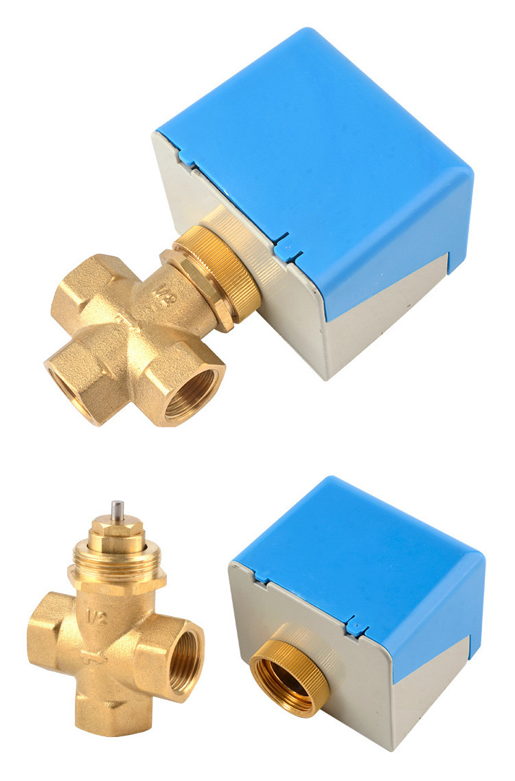 Manufacturer controller float switch motorized control brass ball Valve for cooling with actuator