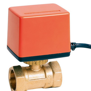 TKFM Two way threaded connection electric motorized brass ball valve supplier