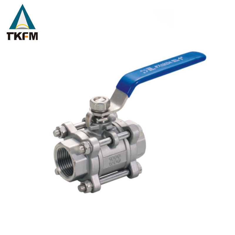 Sale stainless steel mini cf8m 1000 wog 2 inch ss 3pc ball valve ballvalve ss316 with spring