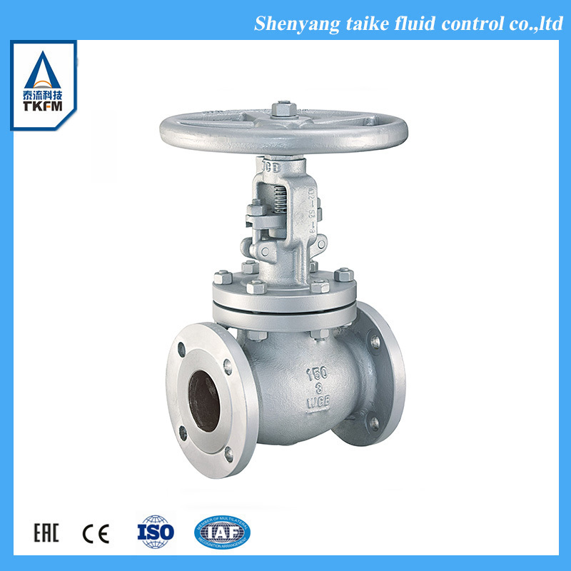 TKFM new design dn200 double seal cryogenic flanged ss bellows globe valve body