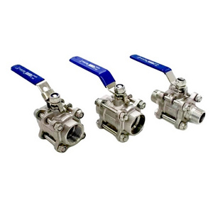 Sale stainless steel mini cf8m 1000 wog 2 inch ss 3pc ball valve ballvalve ss316 with spring